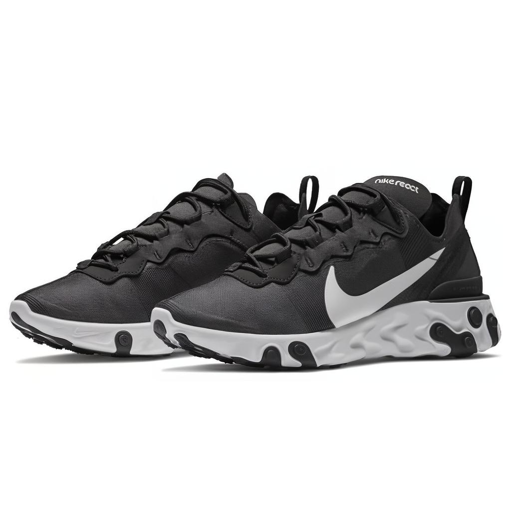 Neuer Nike React Element 55 Schwarz Weiß Damen BQ2728-003