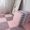 20pcs 30*30cm Living Room Bedroom Plush Carpet Soft Plush Baby Play Mat EVA Foam Plush Carpet Shockproof Pad Jigsaw Puzzle Mat