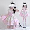 Japanese Soft Girl Sweet Op Short Maid Dress Two-dimensional Cute Lolita Pink Girl Tutu