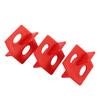 50Pcs Tile Leveling System Tile System, PP 1/16 3 Side Spacer   And T Shape Tiles Levelers Red Tile Spacers Clips Tile Tools for Professional Cera
