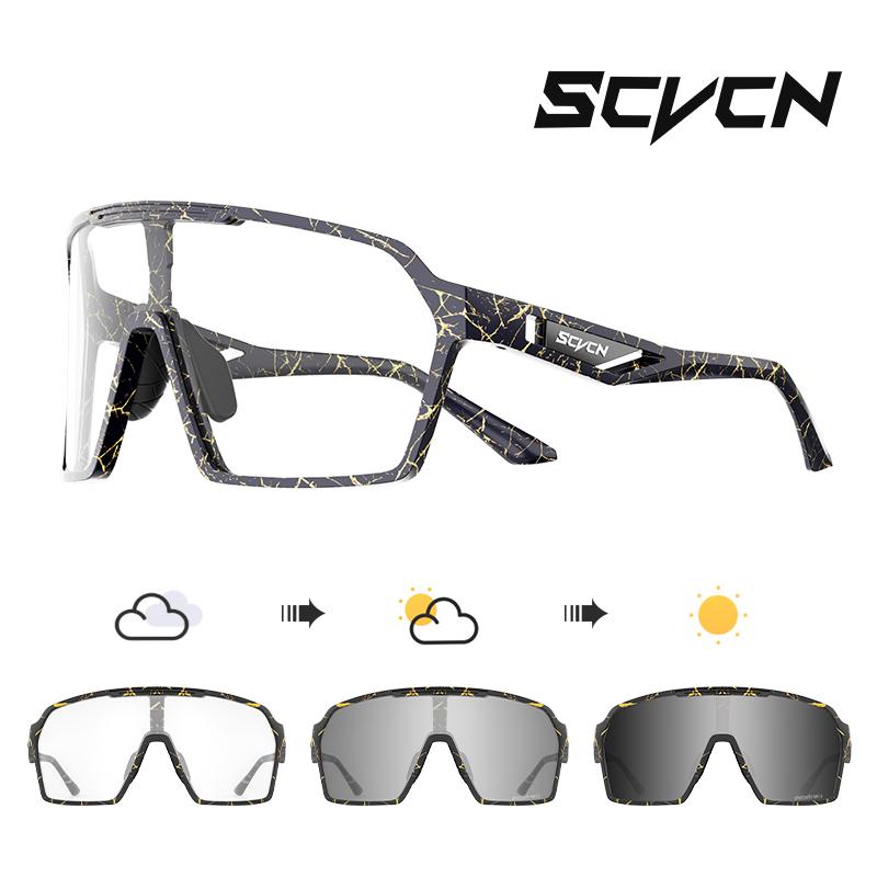 SCVCN Outdoor Photochromic Sunglasses Bicycle UV400 Eyewear Sale Sports Bike Glasses Women Driving Cycling Glasses Man MTB Road 7