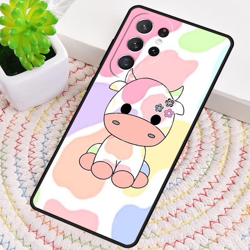Animal Cute Cartoon Cow Phone Case for Samsung Galaxy Note 10 Pro S26 Ultra S23 S24 FE S25 S21 S22 PLUS Shockproof Cove