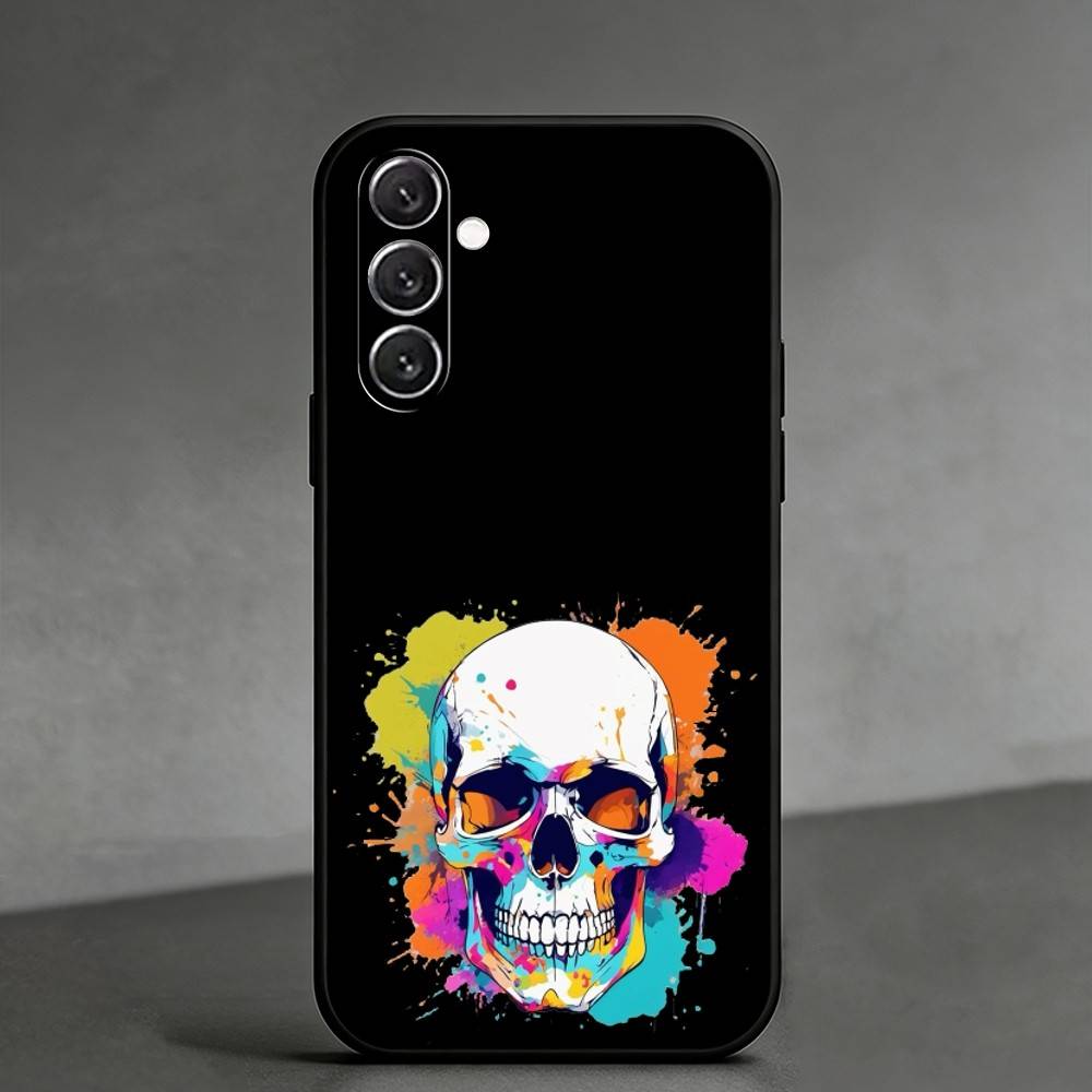 C-Cool Colorful Graffitiy Phone Case For Samsung Galaxy A91,80,73,72 ,71,53,52,32 ,31,22,21s,20,Soft Black Case