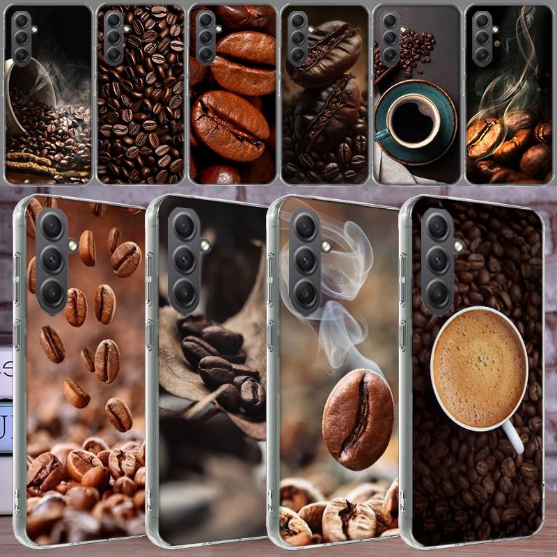 Newly Baked Coffee Beans Phone Case for Samsung A16 A26 A36 A56 A17 A37 A57 A07 A06 A02S A03 A04S A05S Galaxy Note 20 10 A50S A7