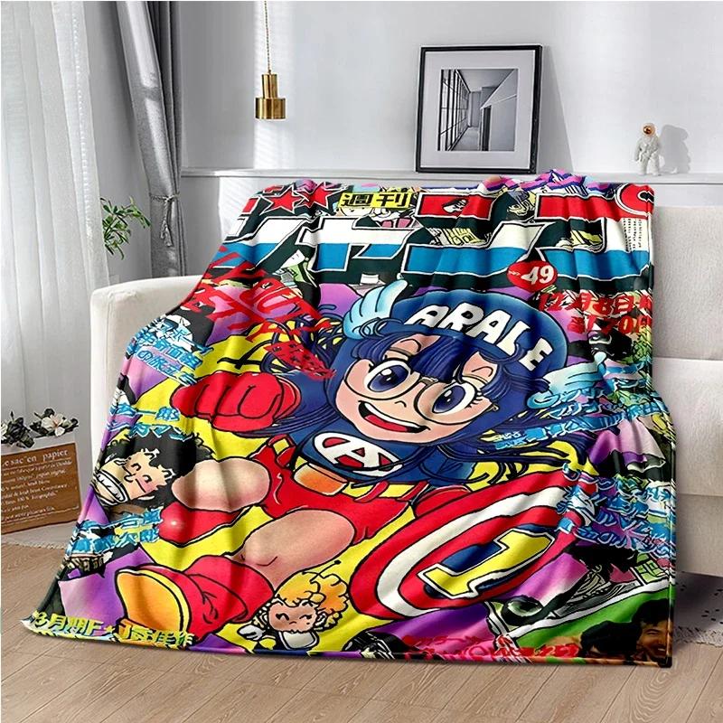Cute Anime DR S-Slump A-Arale Blanket Super Soft Cartoon kawaii Blanket for Travel Bedding Couch Sofa Bed Blanket Birthday Gift