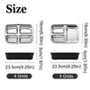 Stainless Steel Divides Food Container Sealed Lunch Container Food Storage Crisper  Travel