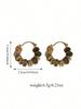 Vintage New Chinese Style Colorful Beaded Earrings, 2023 New Unique High-End Elegant Ear Clips (Note: Bead Colors Are Random)