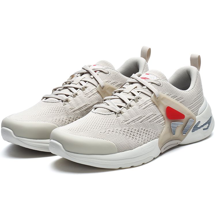 FILA Mind 5 Comfortable Low-Top Casual Running Shoes Men Sneakers Gray Red A12M311301FRD