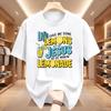 Unisexs Life Gave Me Lemons But My Jesus Makes Lemonade TShirts Pure Cotton Tops Summer Vintage ShortSleeved TShirt
