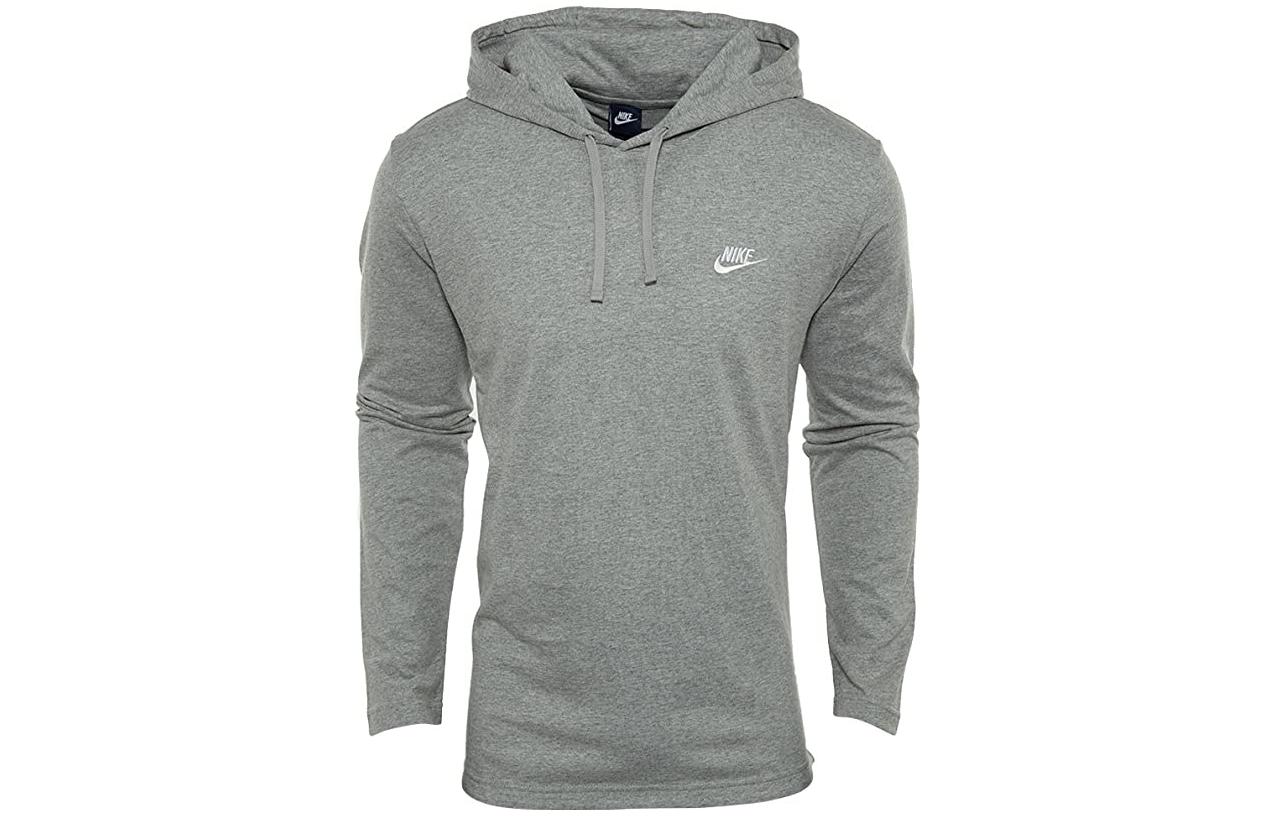 Nike Sweatshirts Men s Gray Hooded Moderate Regular 807249-063 M
