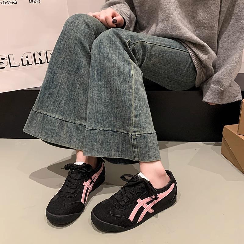 Forrest Gump shoes women's 2025 new summer thin pink sneakers flat-bottomed versatile little white casual sports moral training shoes