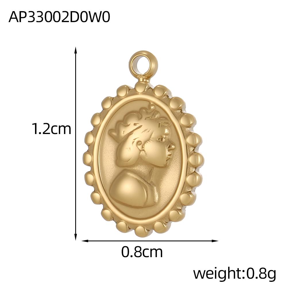 3PCS/LOT CARLIDANA Gold Plated Stainless Steel Charms Bow Knot Star Cross Butterfly Rose Heart Pendants DIY Jewelry