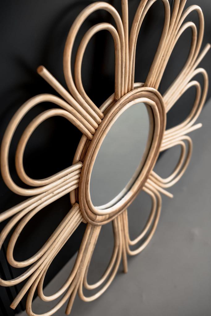 Rattan Spiegel Blume s
