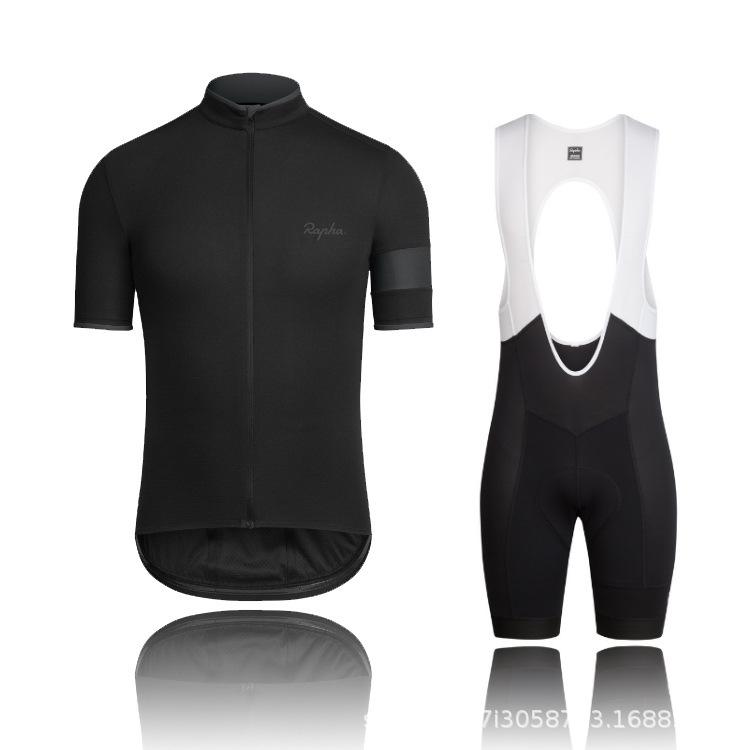 Spot RAPHA Summer Cycling Suit Short-sleeved Suit Men's and Women's Breathable Road Mountain Bike Cycling Pants
