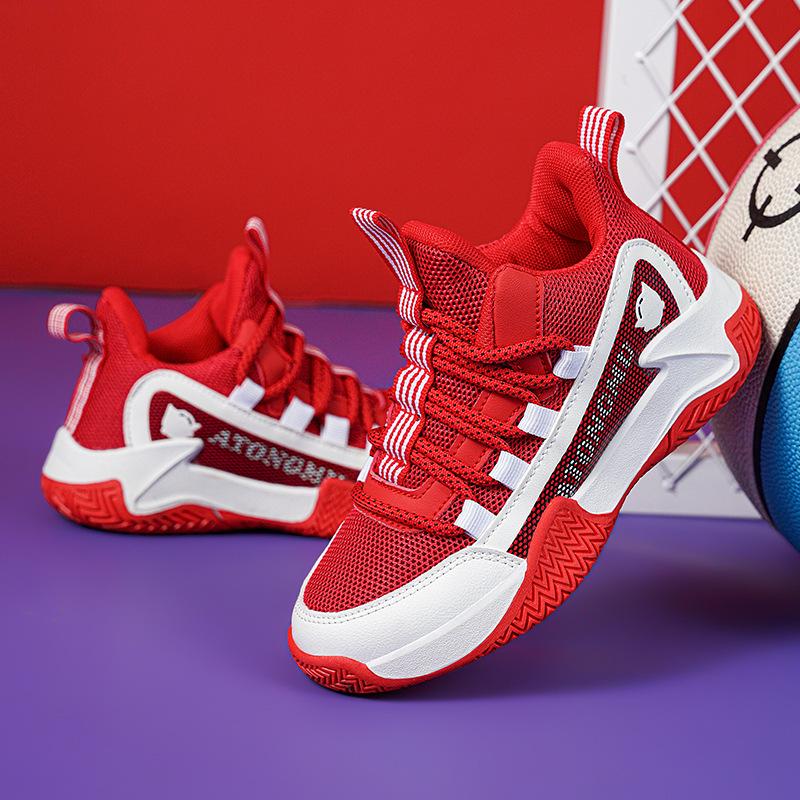 Kids' Retro Sneakers: Boys' Sports & Girls' Squeaky Basketball Shoes for Spring/Autumn