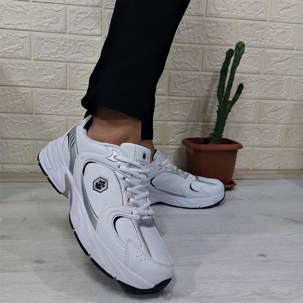 Lumberjack Pol Pu White Memor Foam Comfortable Sole Men's Sports Shoes