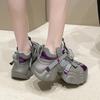 Fashion 7.5cm Thick Sole Women Non-slip Walking Sneakers New Autumn Women High Platform Outdoor Sport Sneakers Trainers Chunky Dad Shoes