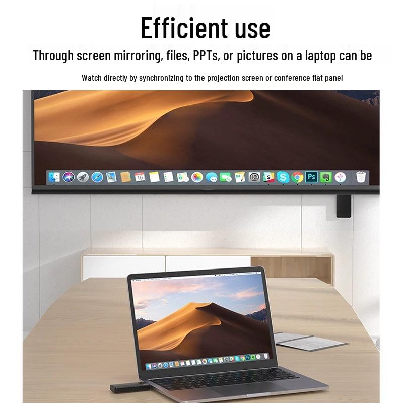 HDMI Wireless Screen Mirroring Device - 50m Range for TVs, Computers, Laptops, and Projectors