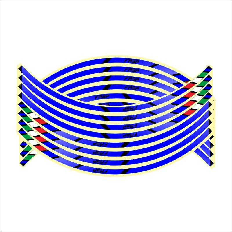 16Pcs Universal 17"18" Strips Motorcycle Wheel Stickers Car Reflective Rim Tape Motorbike Bicycle Auto Decals for Honda