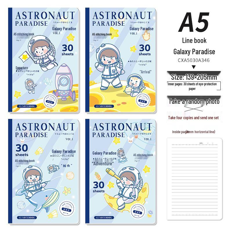 Thread-bound A5 Anime Creative Notebook - Student Diary and Stationery Book