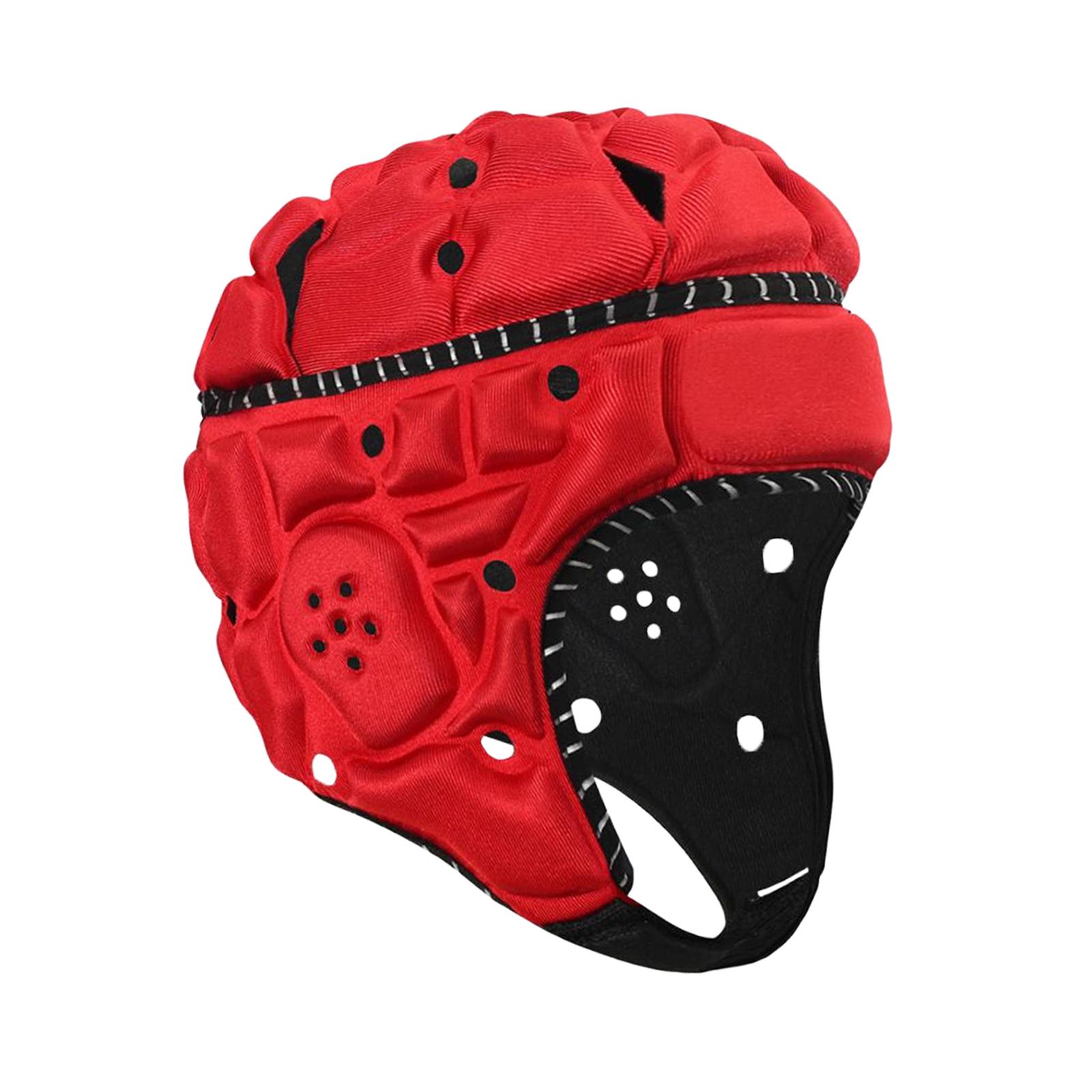 

Kids Rugby Helmet Protection Rugby Headguards Scrum Cap Protective Gear for Roller Skating Sports Playing Soccer Flag Football красный