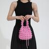 Cute Fresh Bubble Bag Fashionable New Style Pleated One Shoulder Crossbody Bag Personality Ins Bucket Women