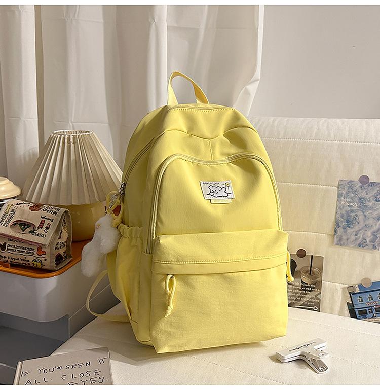 Cartable Design étudiant lycée cartable fille, cartable collège étudiant collège couleur unie étudiant collège simple polyvalent