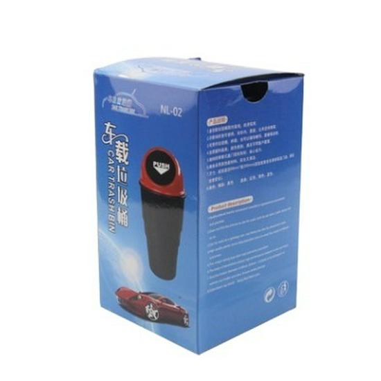 Stylish Car Trash Bin with Lid - Compact Door Storage