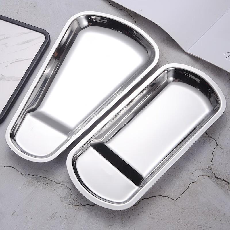 304 Stainless Steel Fan-Shaped Serving Dish