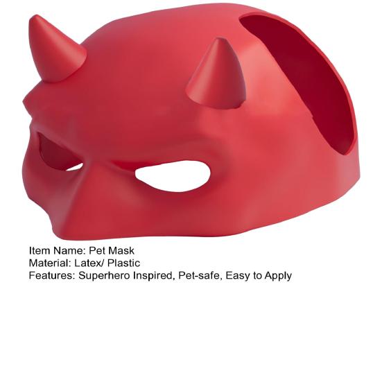 Bat Cat Mask Bat Superhero Pet Mask Crime Fighter Cats Cosplay Mask for Costume Parties Halloween Festivals Dress-up Accessory