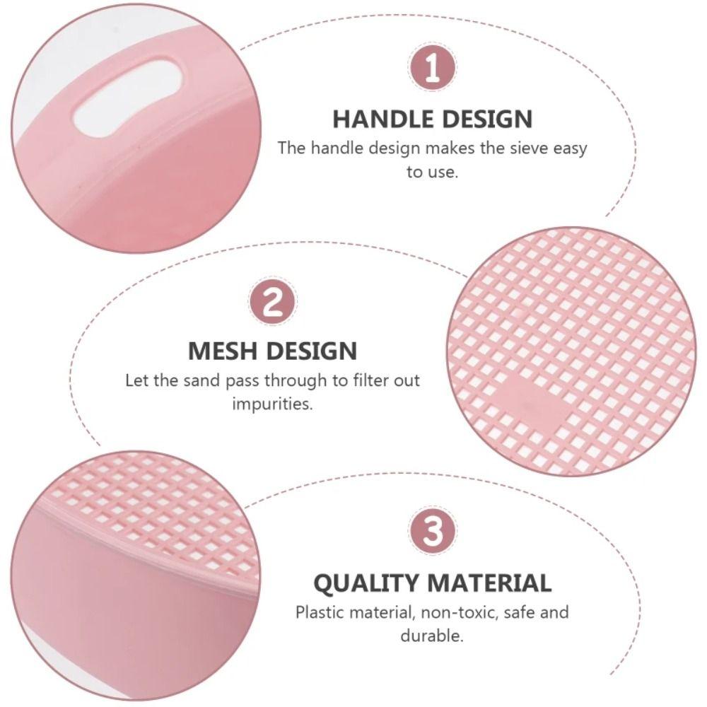 Round Garden Mesh Pan Multi-use Sand Screen Filter Soil Sieve Sifter  Gardening Toy