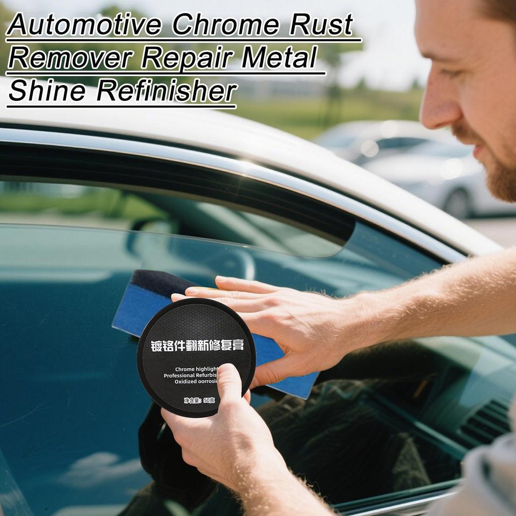 Car Chrome Cleaner Automotive Tarnish Remover Repair Agent Automotive Maintenance Care Repair Cream For SUVs RV Motorcycles