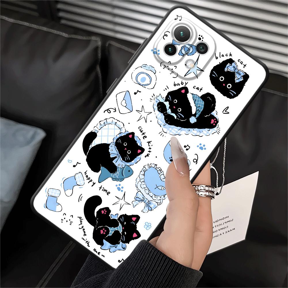 

Funda Phone Cover Case for Xiaomi Mi 11T 12 14 13 Lite 11 12T Pro 10T 12X Cartoon Cat Xiaomi 12X