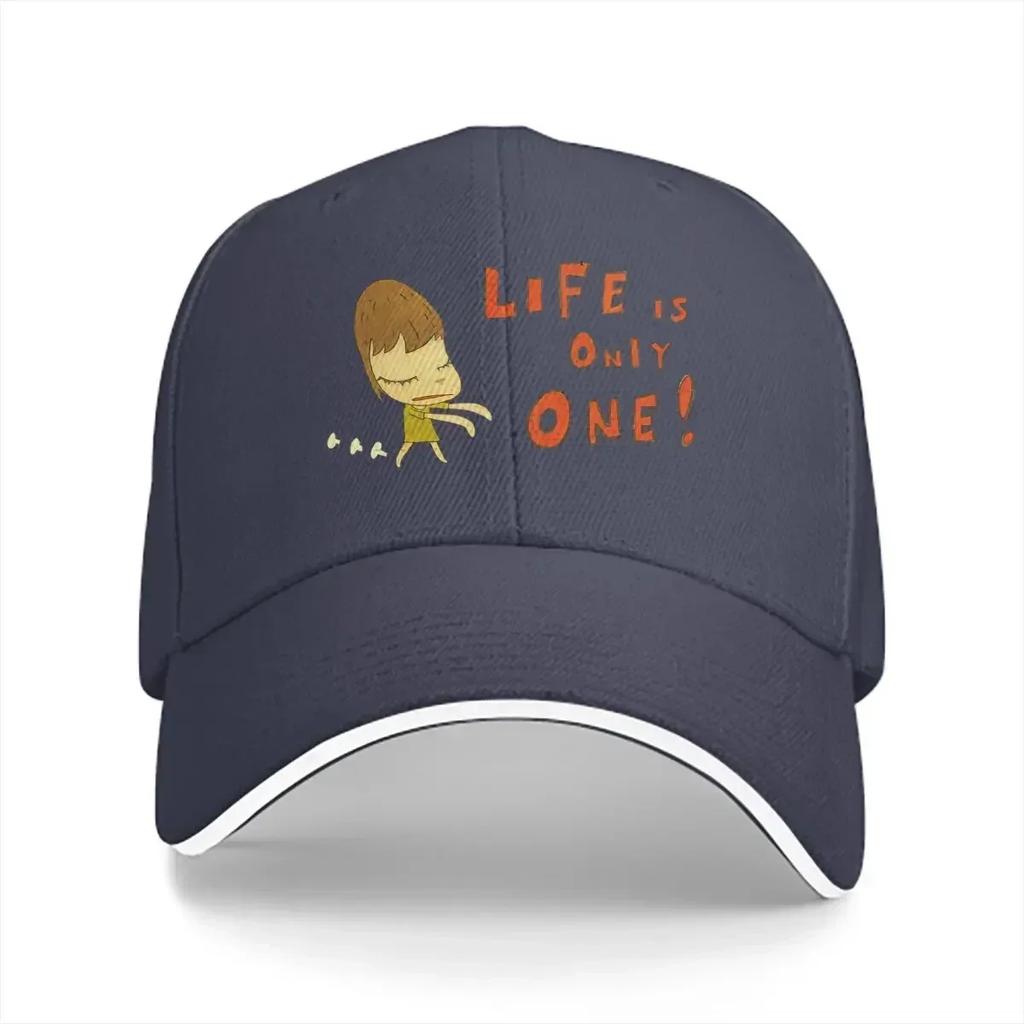 Summer Cap Sun Visor Life Is Only One Hip Hop Caps Yoshitomo Nara Japanese Artist Peaked Hats