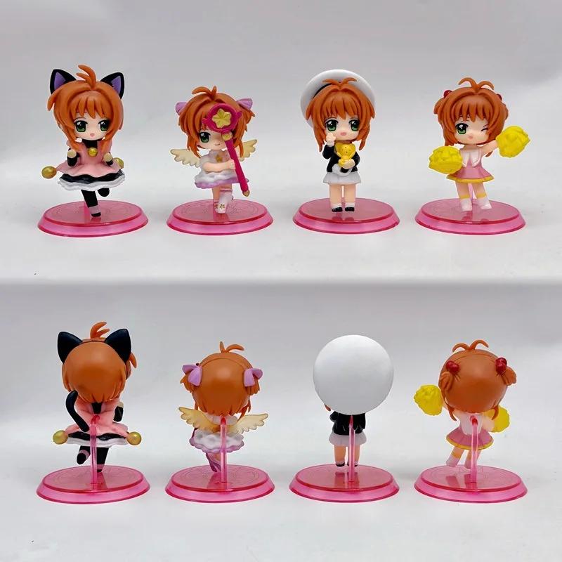 8Pcs Card Captor Sakura Cute Doll Action Figure Collection Animation Model Toy Card Captor Sakura gift