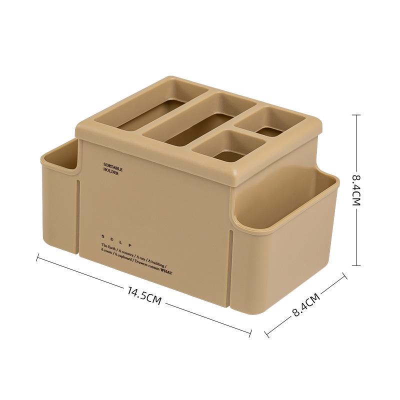 

Desktop storage box for small miscellaneous items cleaning supplies daily necessities plastic boxes pen holders stationery