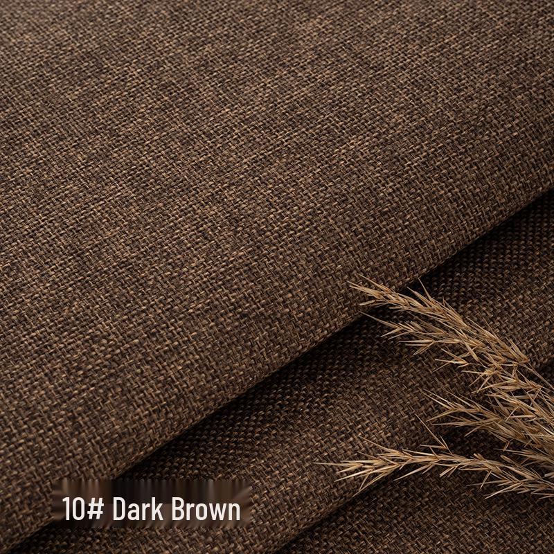 Coarse Plain Linen Fabric: Soft Upholstery, Car Seat, Chair Cushion, Tablecloth, Imitation Linen Cover