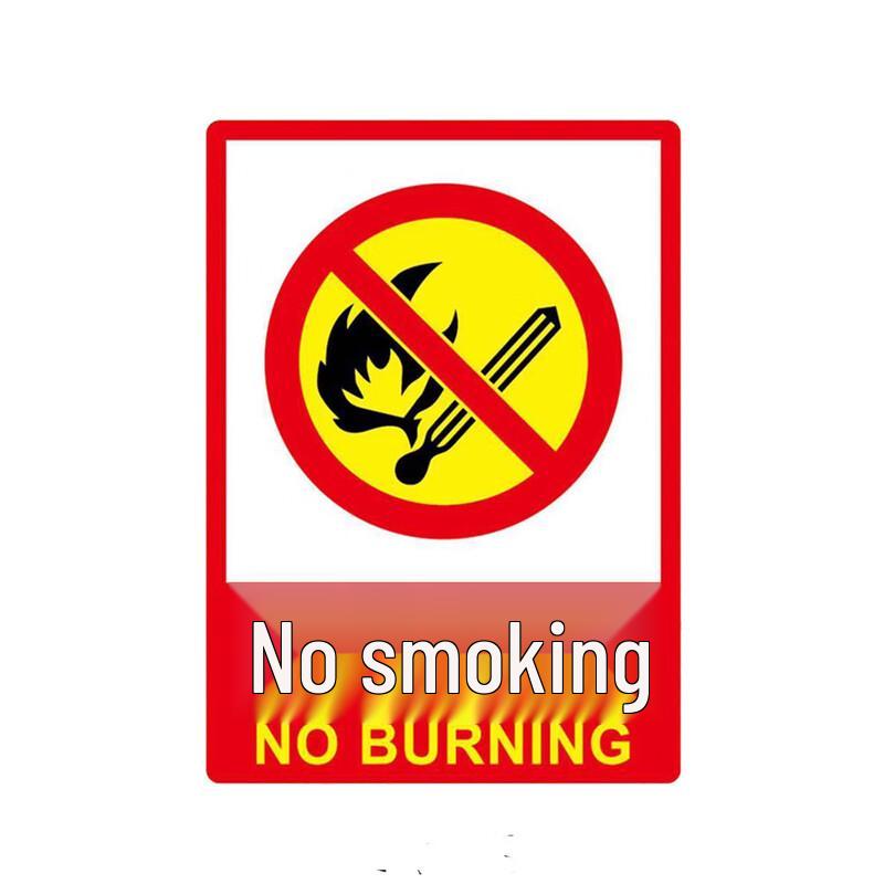 Miling No Smoking No Fire Safety Sign