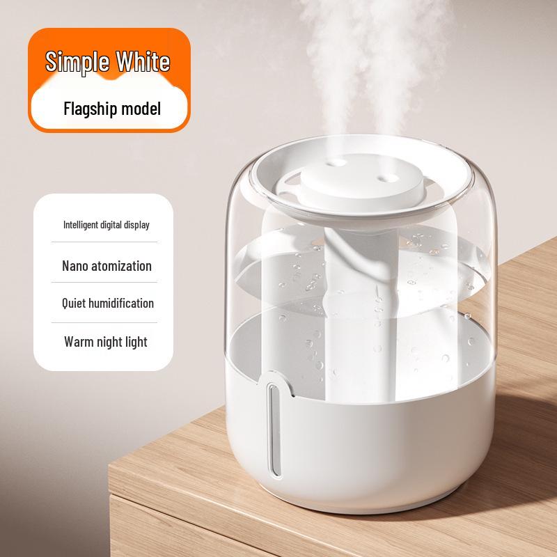 

Extra Large Dual Spray Desktop Humidifier for Home and Office Double Spray, Night Light, Extra Large Capacity
