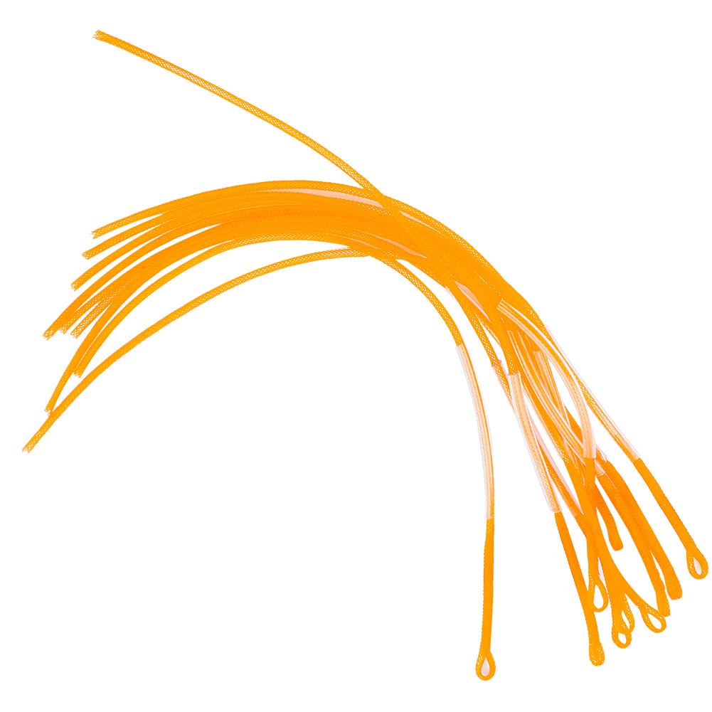 10PCS Yellow 30LB Fishing Loops Connector Fly Loop Line Fishing Tackle Accessory