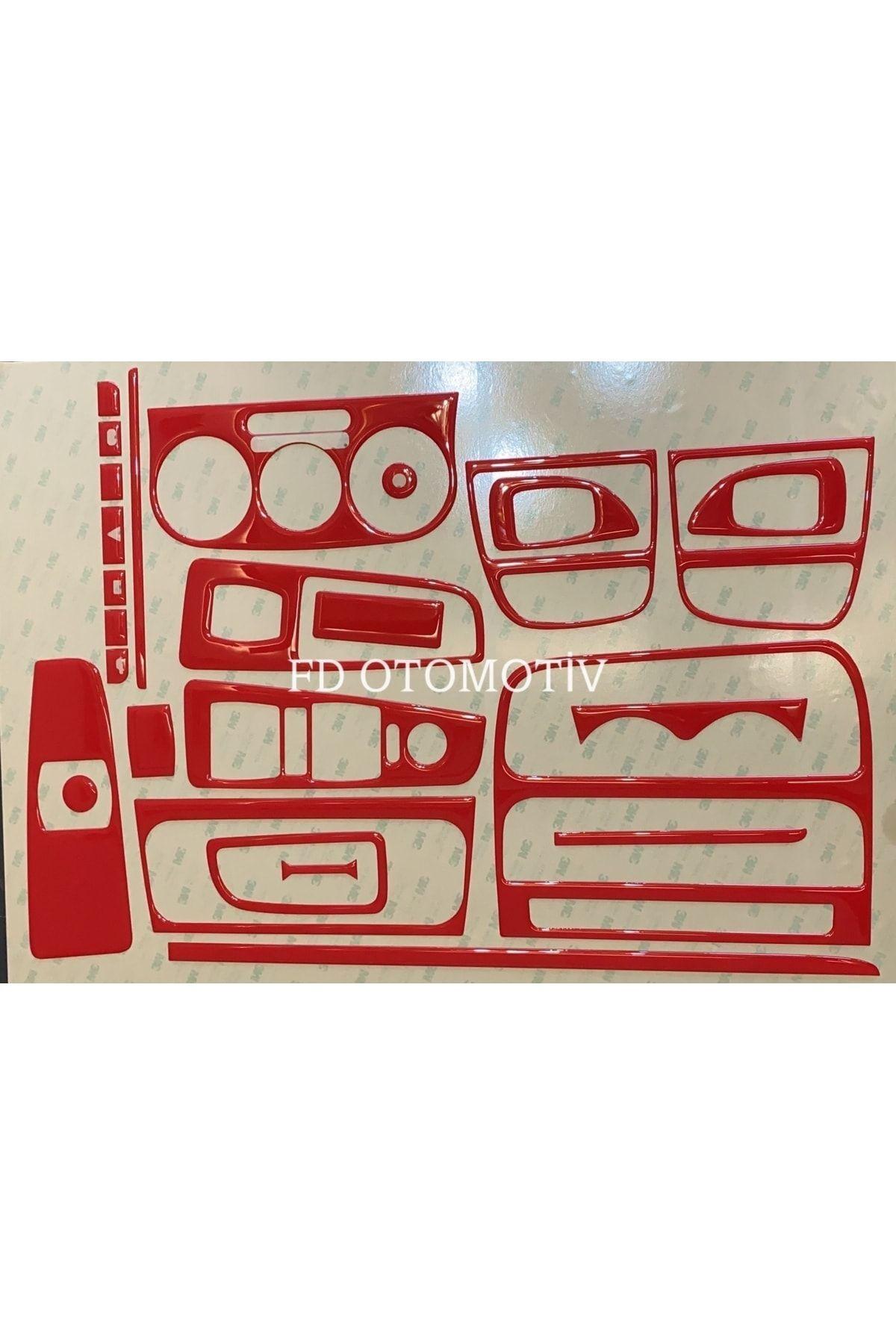 

Fiat Linea Full Set Torpido, Konsol, Trim, Göğüs Kaplama Seti Kırmızı Özel Renk