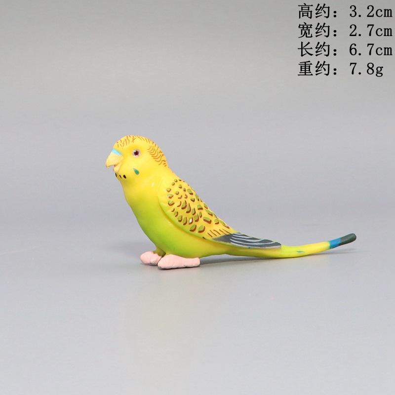 Simulation Papagei Miniatur Landschaft Ornament Sittich Modell Rasen Figur Künstliche Vogel Hause Dekorative Figuren Vogel Dekor