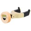 Guitar Wall Mount Hanger Holder   Wood Base Plastic Rubber Hook Body (Yellow Wood Color)