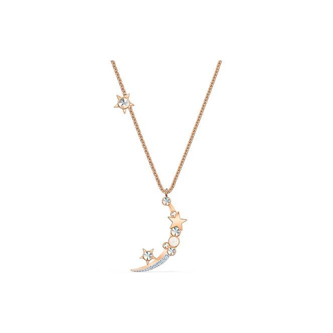 Swarovski Starry Night Necklace Women necklace Silver Rose-Gold 5483536 Box (Random Color)
