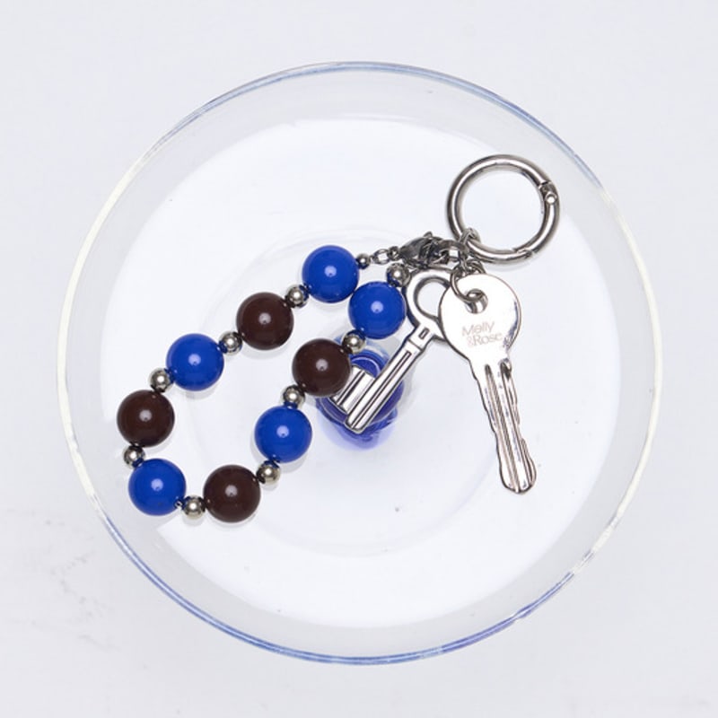 Melly&Rose [Gift Wrapping] Bracelet Key Ring (307685)_BLUE