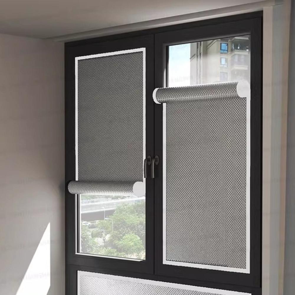 Heat Insulation Thermal Insulation Curtains Self-adhesive Blackout Sun Block  Office Room