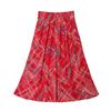 Summer Elastic Waist Print Wide Leg Pants for Women  Loose Vintage High Waist Oversize Pants