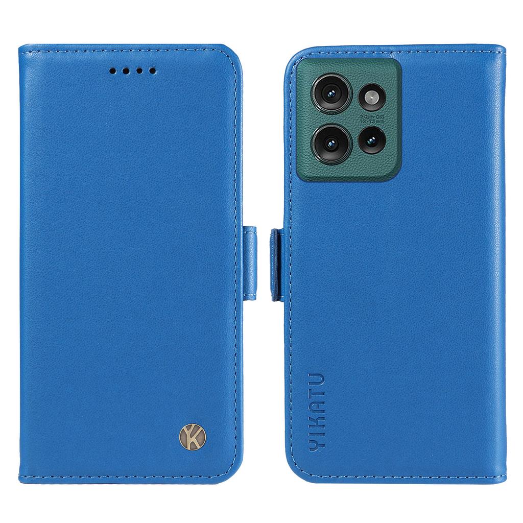 YIKATU YK-003 For Motorola Edge 50 5G Case Wallet Stand Leather Phone Cover Side Buckle