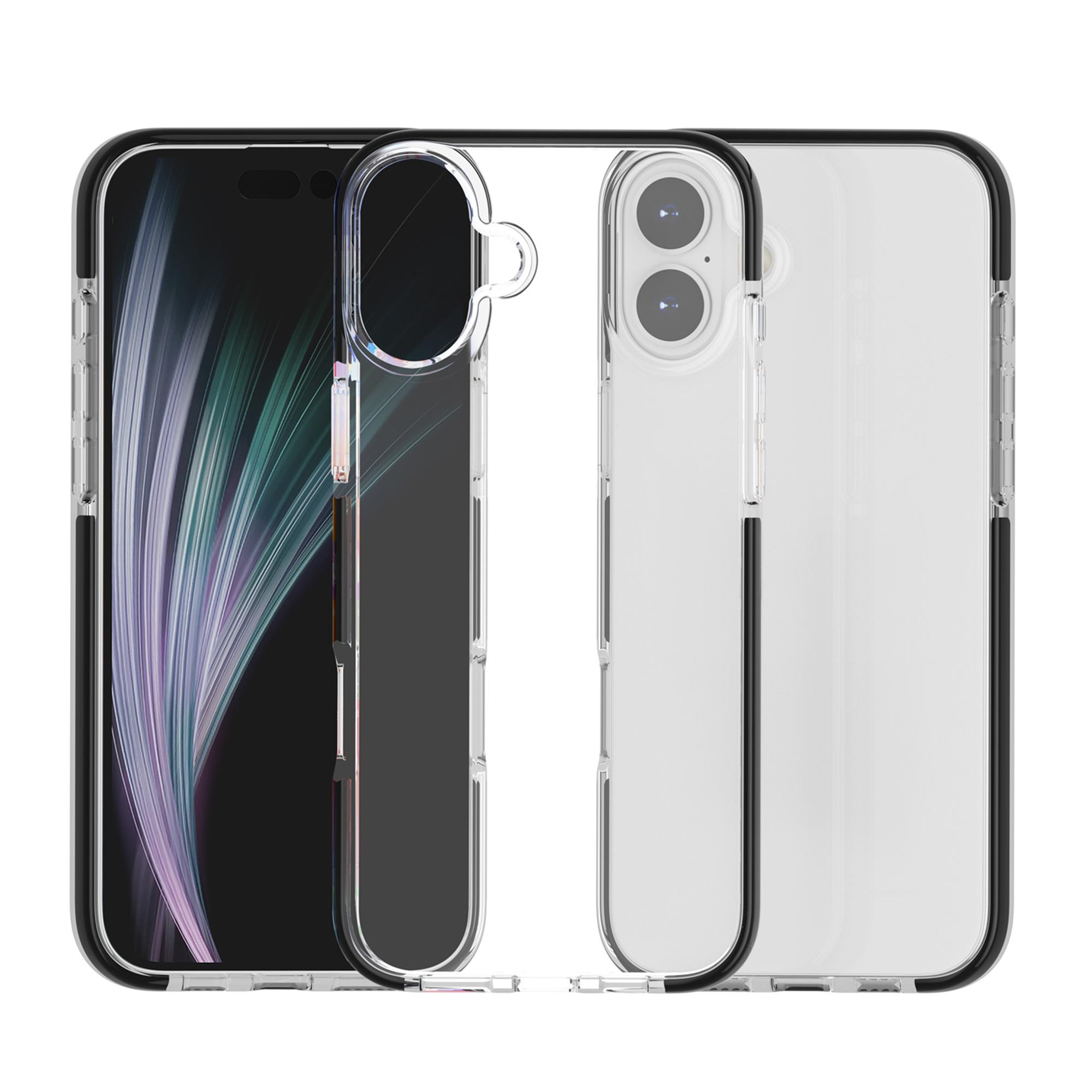 For iPhone 17 Case TPU+TPE Anti-drop Clear Phone Cover A