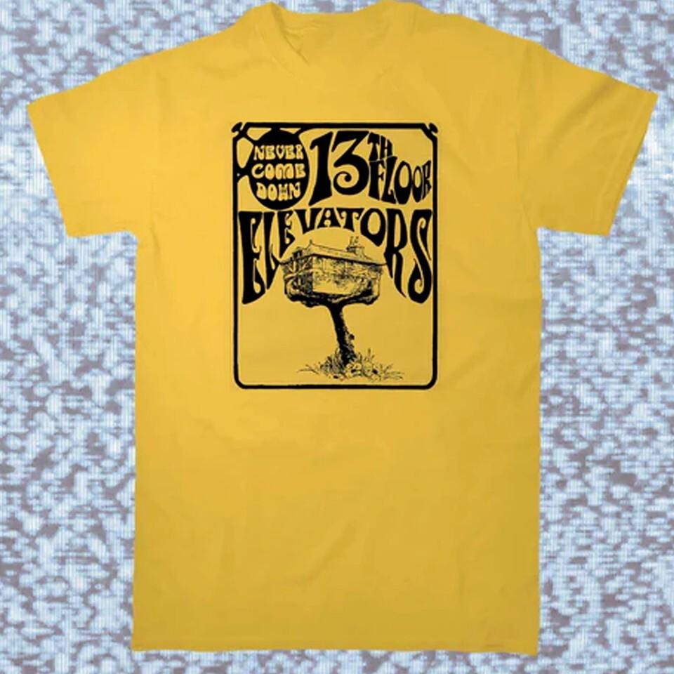 13th Floor Elevators band Never Come Down T-shirt yellow tee Unisex T-Shirt S
